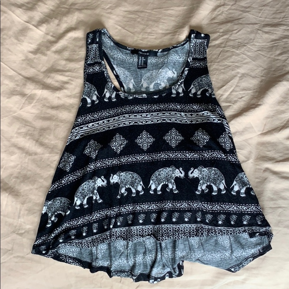 Forever 21 Elephant Tank Top